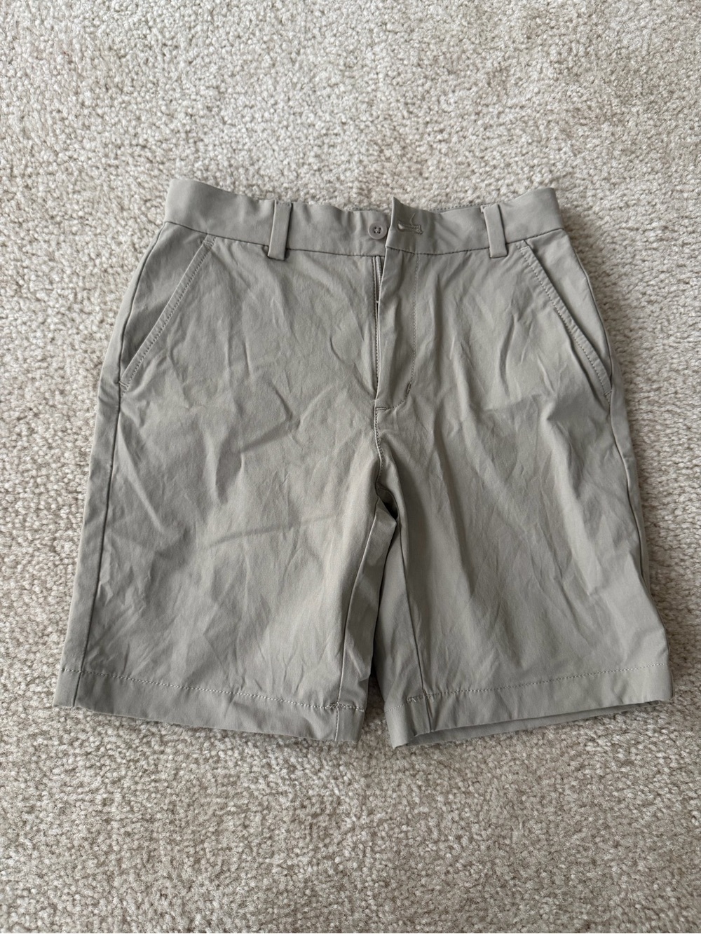 Vineyard Vines Boys Khaki/Taupe Flat Front Shorts